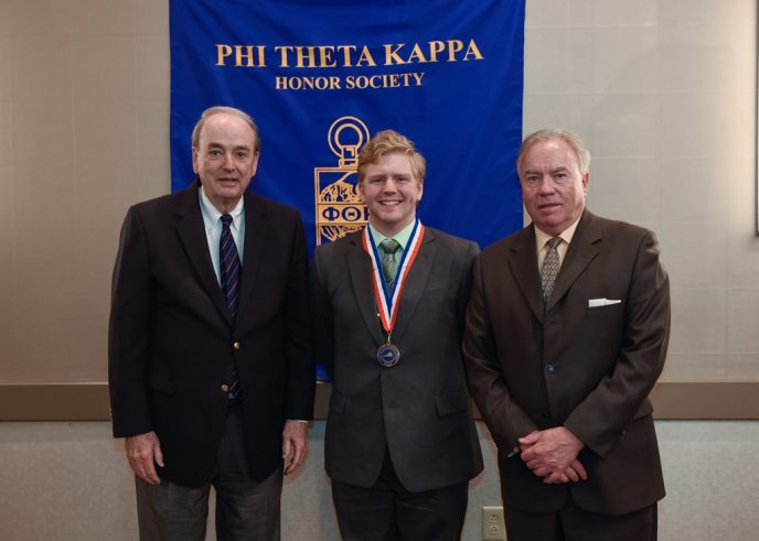 President Greer, Daniel Elliot, and Chancellor DuBois